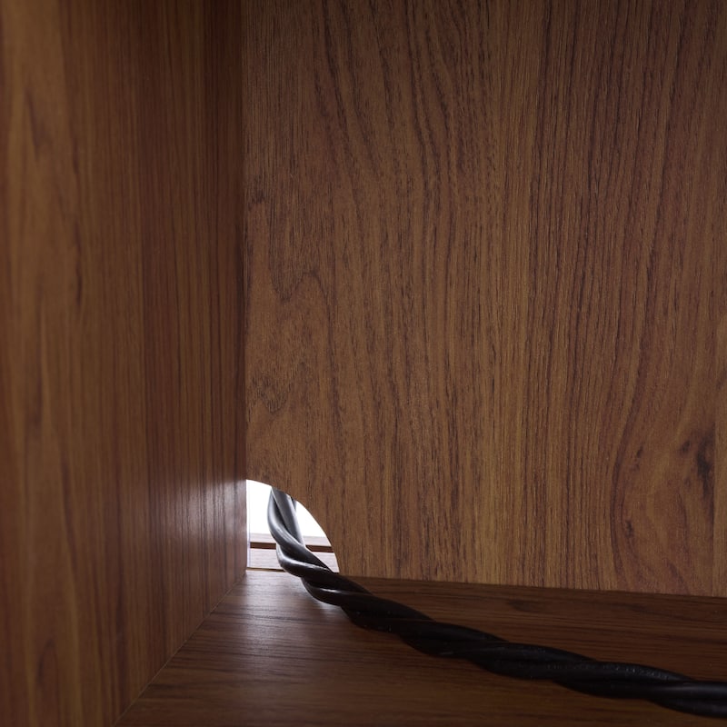 SAFAVIEH Home Sabby Tambour Door Compact Sideboard/TV Stand - 39"W x 20"D x 32"H