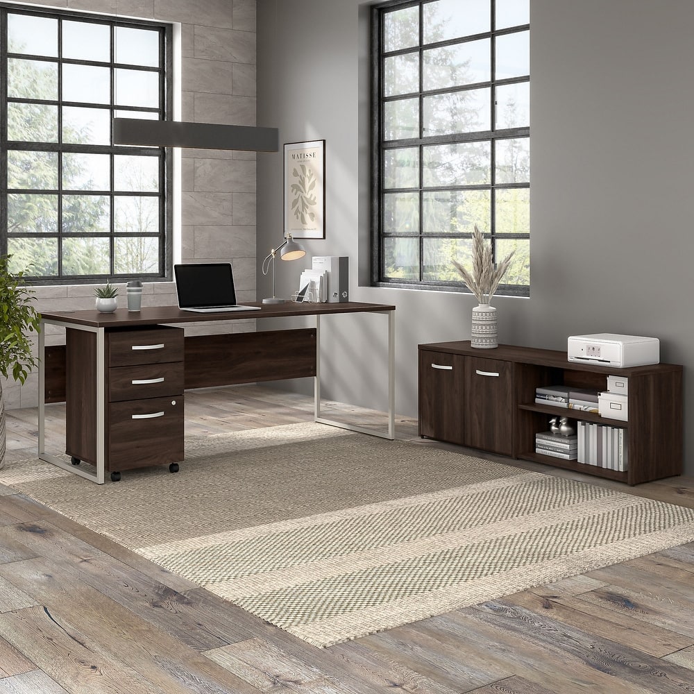 Hybrid 72W Computer Desk with Storage Set by Bush Business Furniture