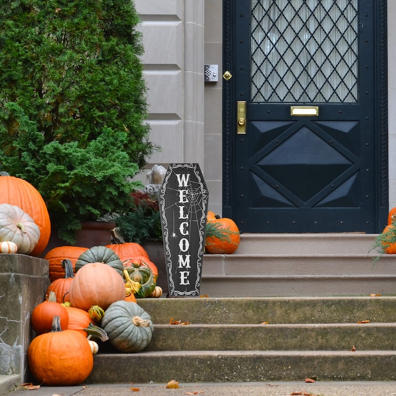 National Tree Company Halloween Welcome Standup Sign, 28 inches