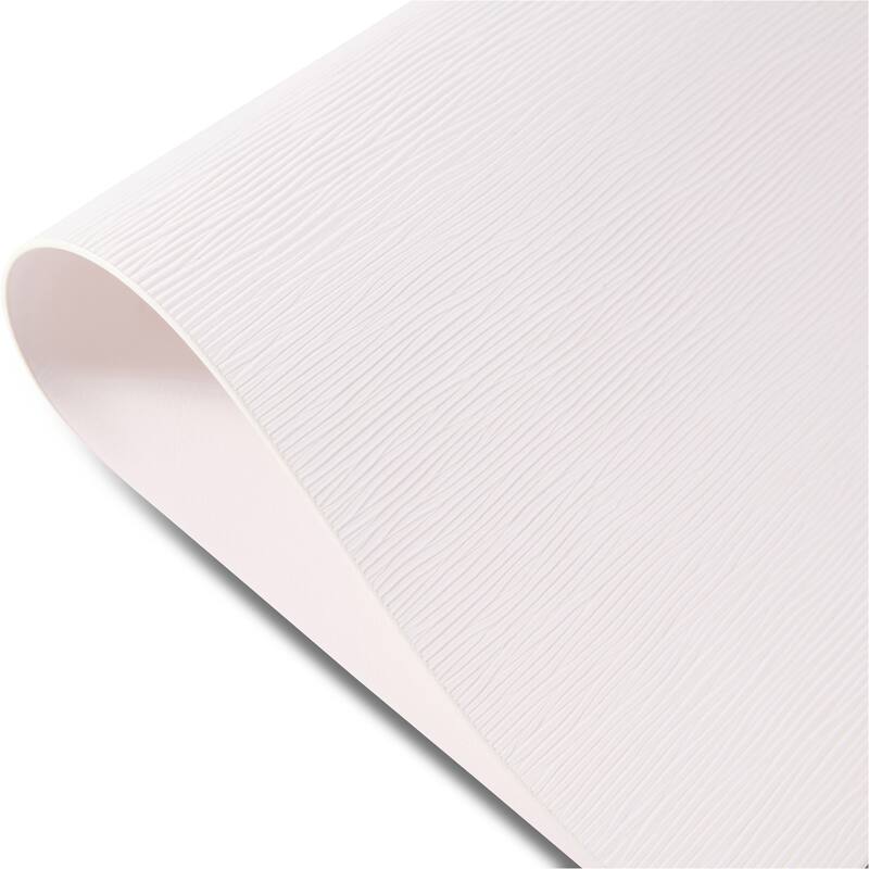 Dainty Home Ridges Premium Vegan Leather Reversible 2 Pattern Rectangular Placemat Set Of 4