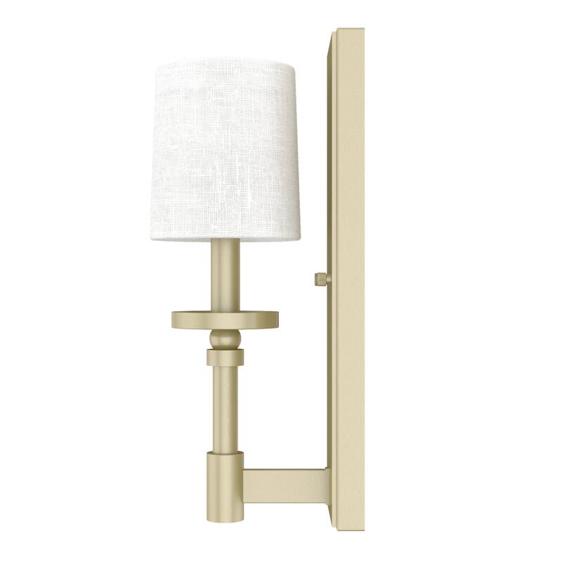Hunter Briargrove 1 Light Wall Sconce with Shade - Geometric, Transitional