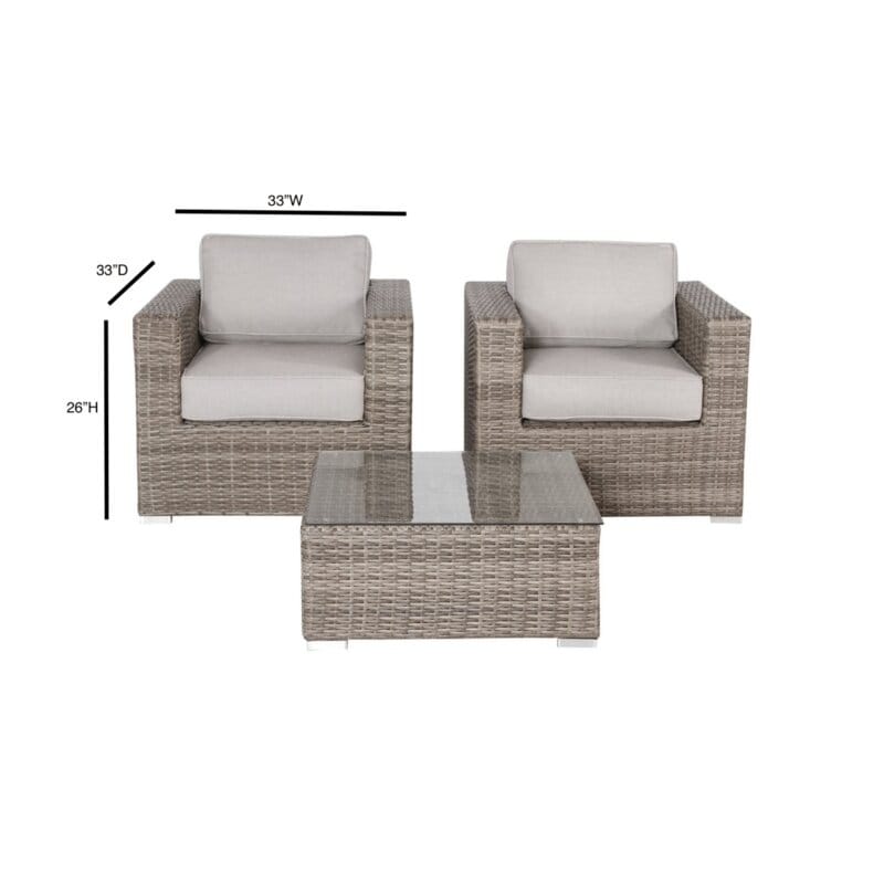 LSI 2 - Person Seating Group with Sunbrella Cushions - Picture 15 of 17