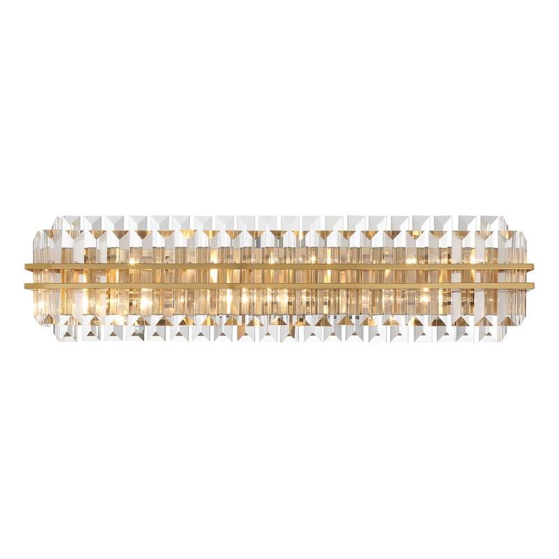 Hayes 6 Light Aged Brass Bathroom Vanity