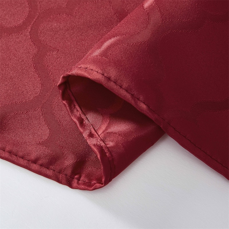 HLC.me Modena Lattice Fabric Tablecloth, Jacquard Fabric Table Cloth for Round Rectangle Table Advanced Water & Fade Resistance