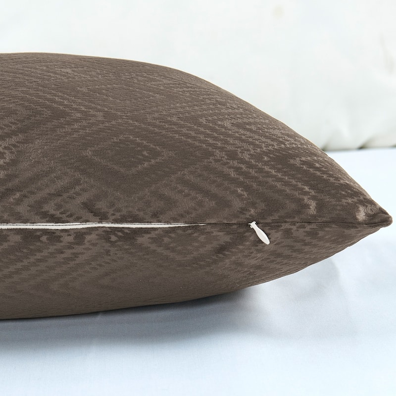 Tonopah Ikat Velvet Throw Pillow Cover Set, NO INSERT