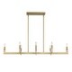 preview thumbnail 9 of 9, Uttermost Cordoba 8 Light Linear Chandelier - 51.5"W x 14.25"D x 8.5"H