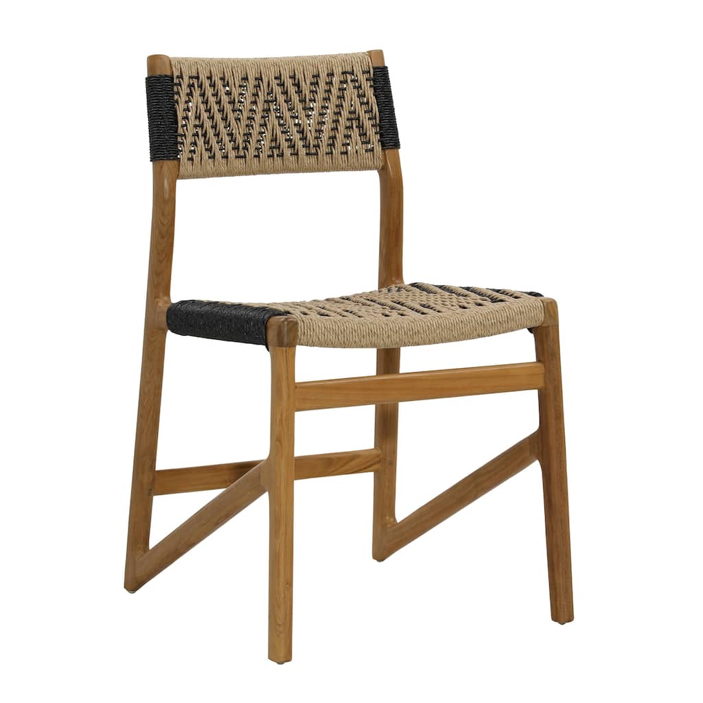 Lilith Teak Upholstered Dining Chair
