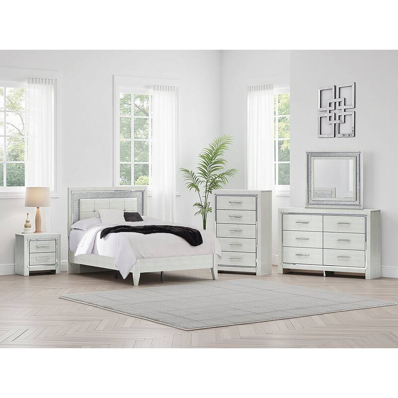 Signature Design by Ashley Zyniden Gray Upholstered Panel Bed - Full