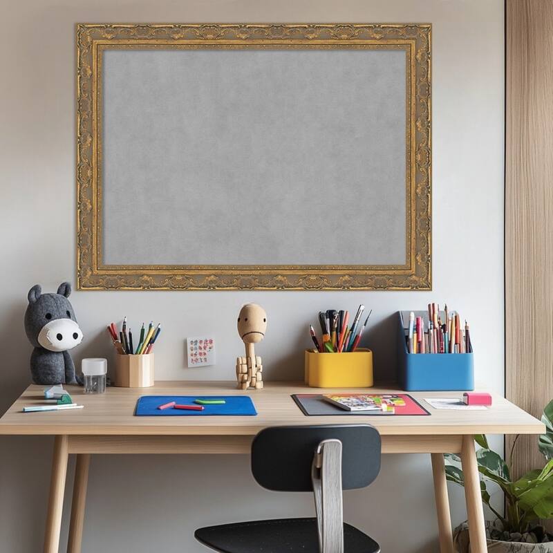 Amanti Art Filigree Gloss Black Framed