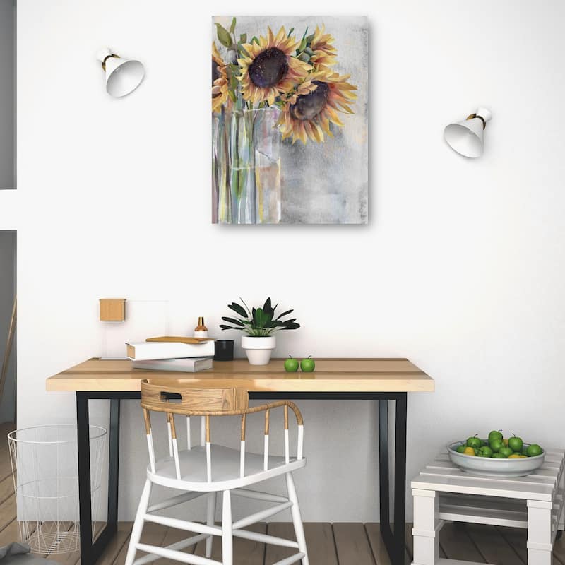 Sunflower Mirage By Studio Arts Canvas Art Print