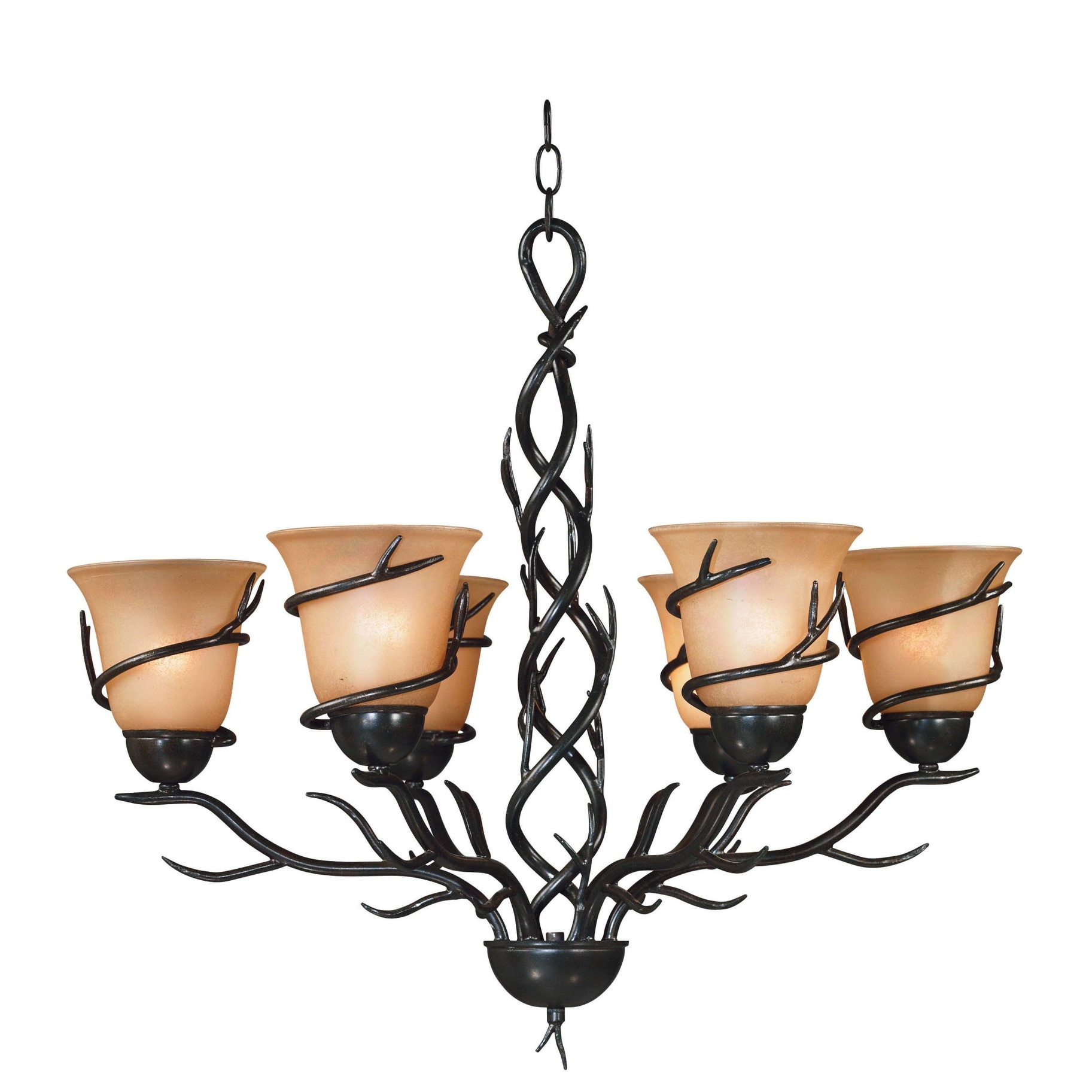 Kenroy Home 90900  Twigs 6 Light 1 Tier Chandelier - Chandeliers For Bedrooms by Overstock.com