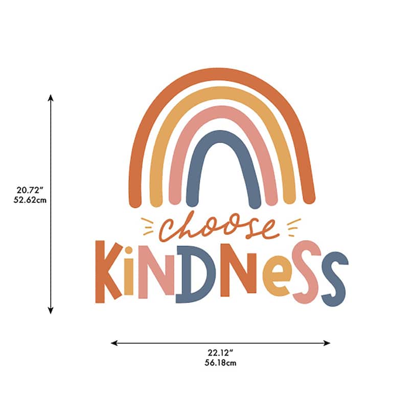 RoomMates Choose Kindness Rainbow Multicolor Wall Quote Decals