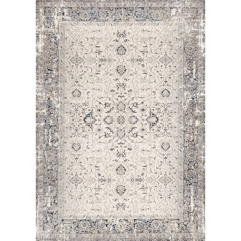 HomeRoots Medallion Modern Rectangle Area Rug - 5' X 8'