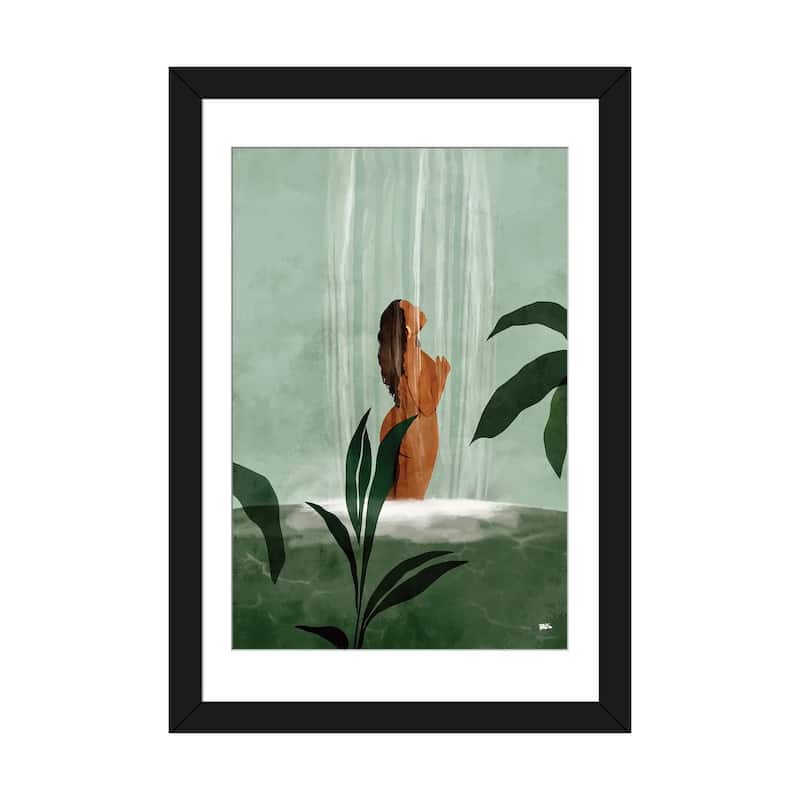 iCanvas "Rain On Me" by Bria Nicole - Black - 32x24x1