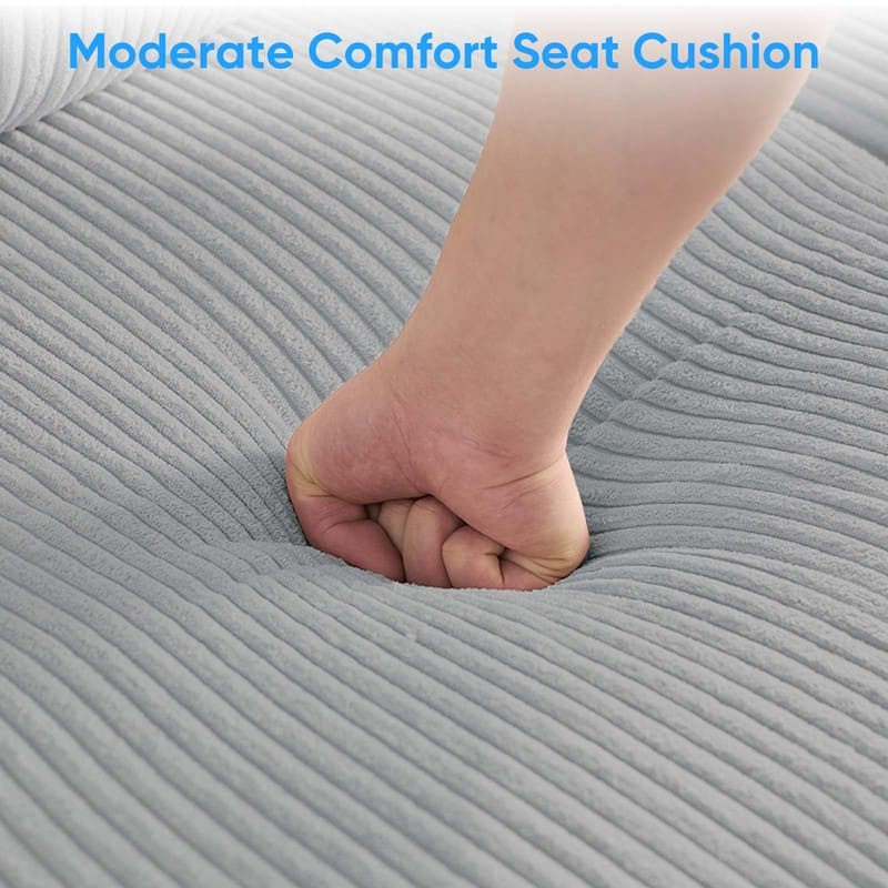 Mixoy Corduroy U-Shape Modular Convertible Sectional Sofa,Upholstered 4-Seater Sofa Couch with Movable Ottoman