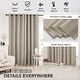 preview thumbnail 18 of 33, Deconovo Linen Blackout Curtains and Drapes for Bedroom 2 Panels