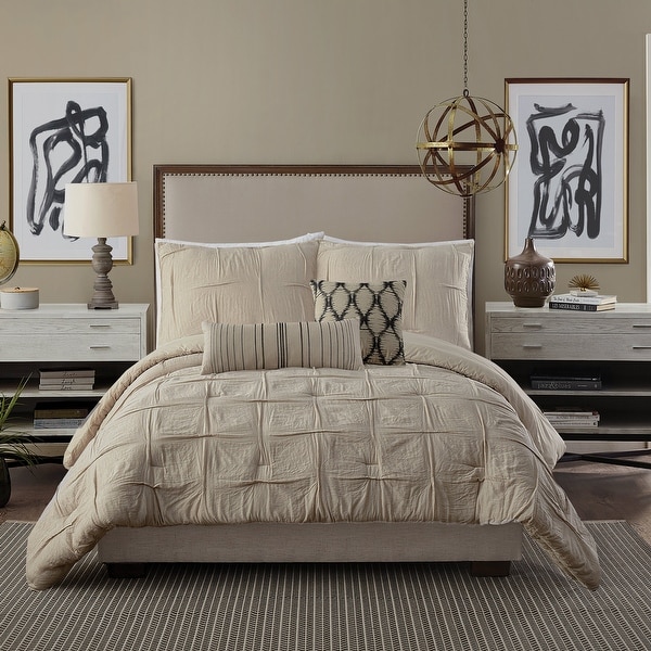 Ayesha Curry Natural Instincts Double Cloth Comforter Set. Opens flyout.