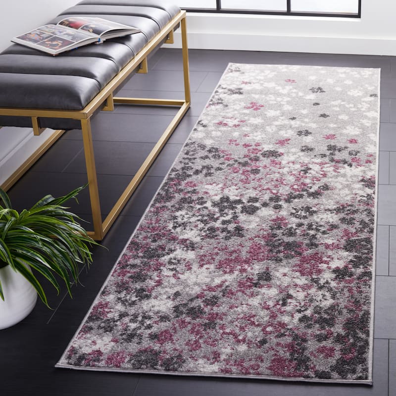 SAFAVIEH Adirondack Venelina Vintage Floral Rug - 2'6" x 4' - Light Grey/Purple
