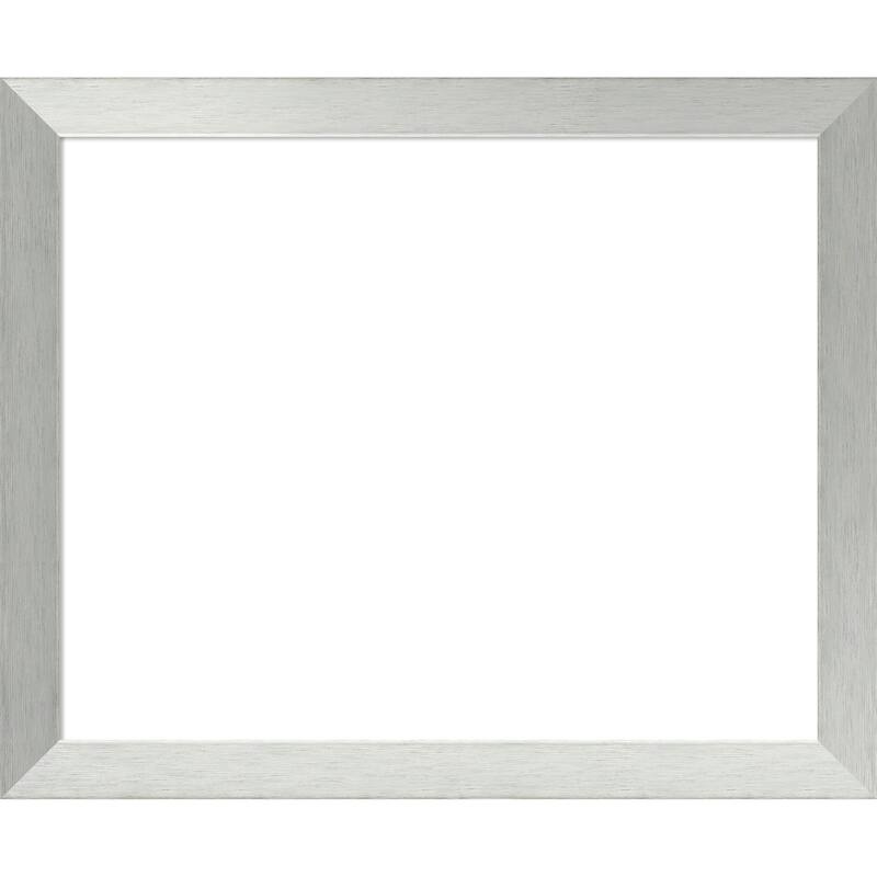 Amanti Art Brushed Sterling Silver Framed Dry Erase Magnetic Board