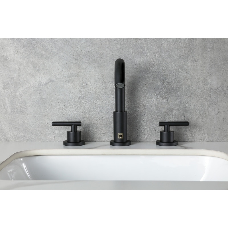 Indigo Home 8 inch Widespread Double Handle Bathroom Faucet