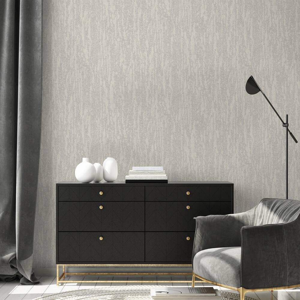 Urban Chic Metallic Accent Modern Abstract Wallpaper