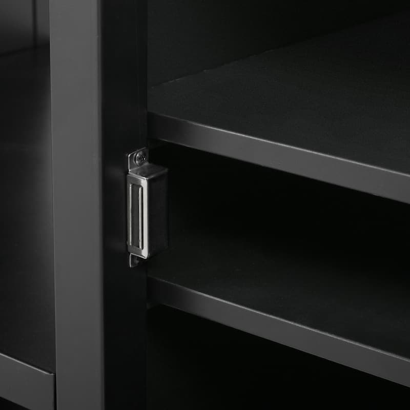 72.4" Large Grill Table Cart for Big Green Egg - Metal Outdoor Kitchen Island with Fold-out Prep Table & Adjustable Shelves