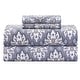preview thumbnail 16 of 29, 300 Thread Count Cotton Sateen Weave Printed Sheet Set Full - Vintage Damask