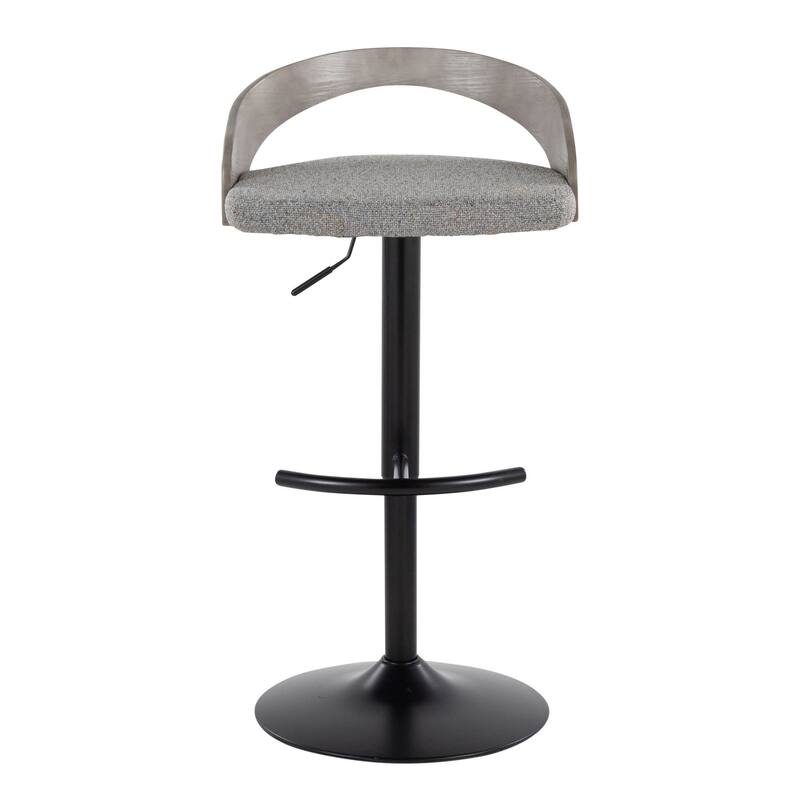 Carson Carrington Stavanger Adjustable Bar Stool with Rounded T Footrest (Set of 2)