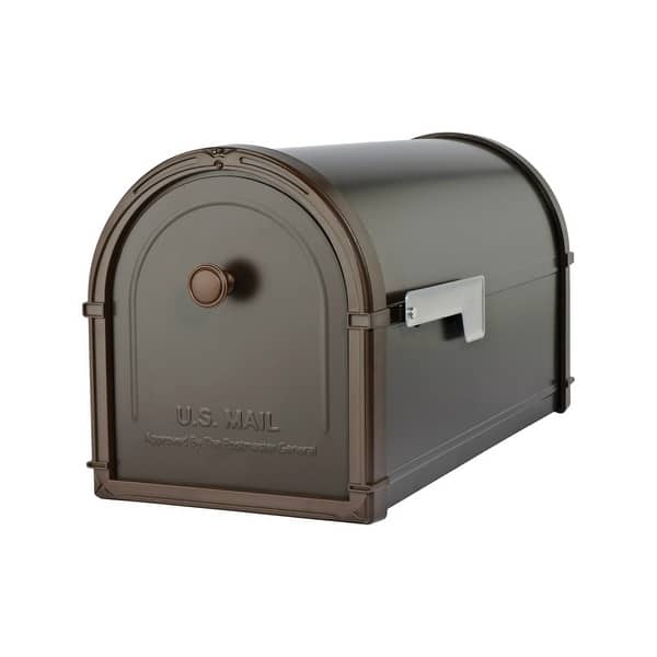 Architectural Mailboxes 5591RZ10 Bellevue Modern Post Mounted Mailbox