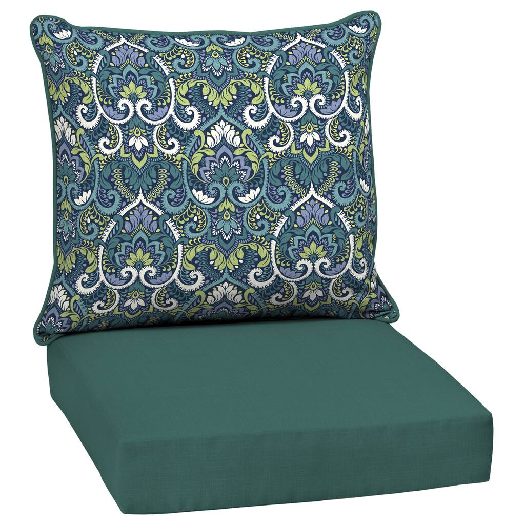 ARDEN Reversible Outdoor Deep Seating Cushion Set 24 x 24 - 46.5"L x 24"W - 46.5"L x 24"W