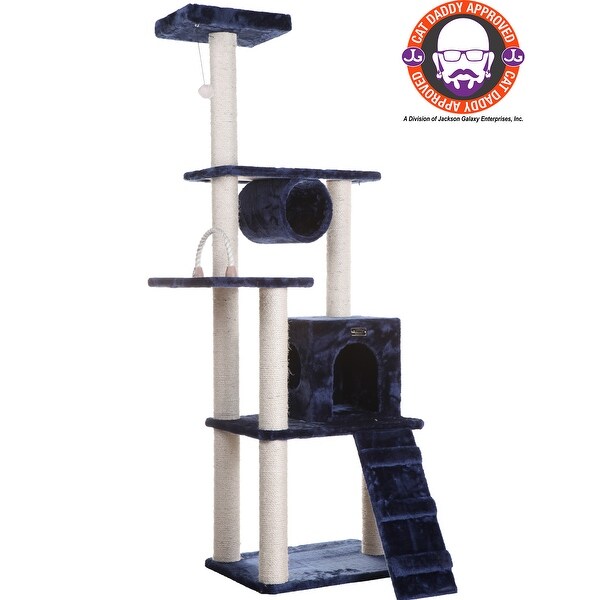 cat tree blue