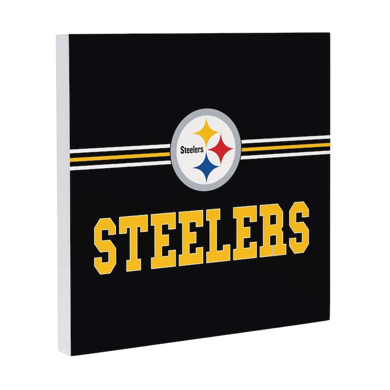 Pittsburgh Steelers Wooden Door Decor Wall Sign - Multi-Color