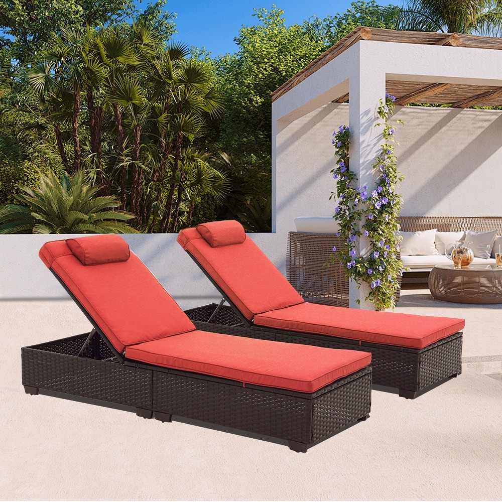 Biscayne Chaise Lounge With Mocha Cushion 79 W x 25.75 D x 35 H Bed Bath Beyond 26565522