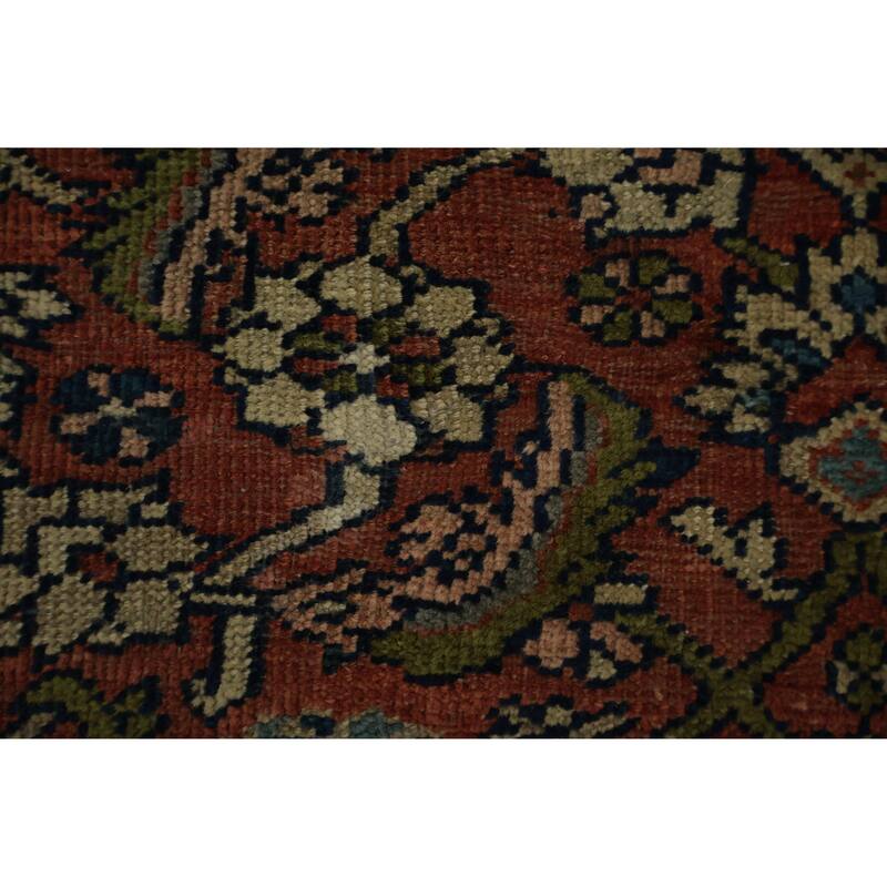 Hand Knotted Oriental 100% Wool Carpet Traditional Medallion Beige & Ivories Sultanabad Area Rug - 11' 9'' X 8' 4''