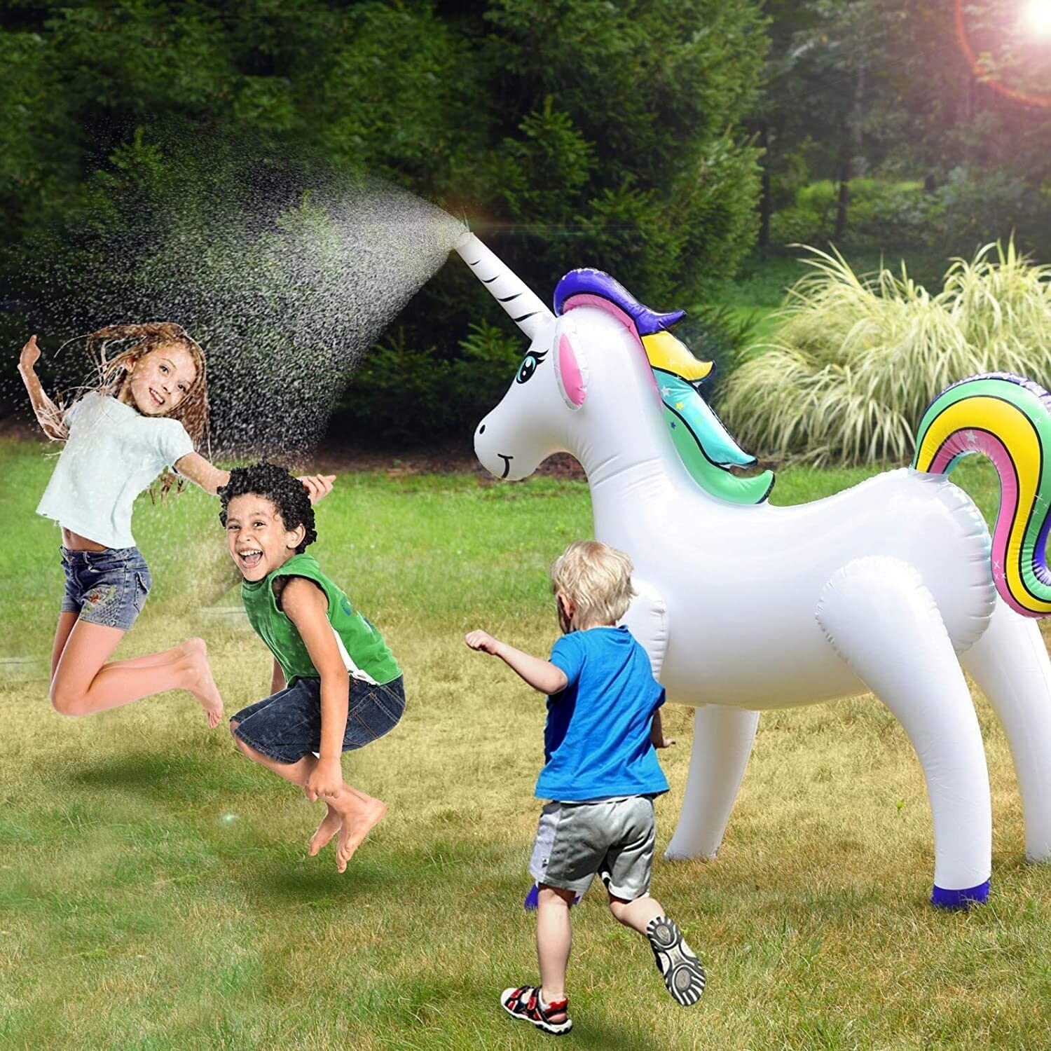 Unicorn Water Unicorn Sprinkler Walmart GoSlaz Inflatable Unicorn