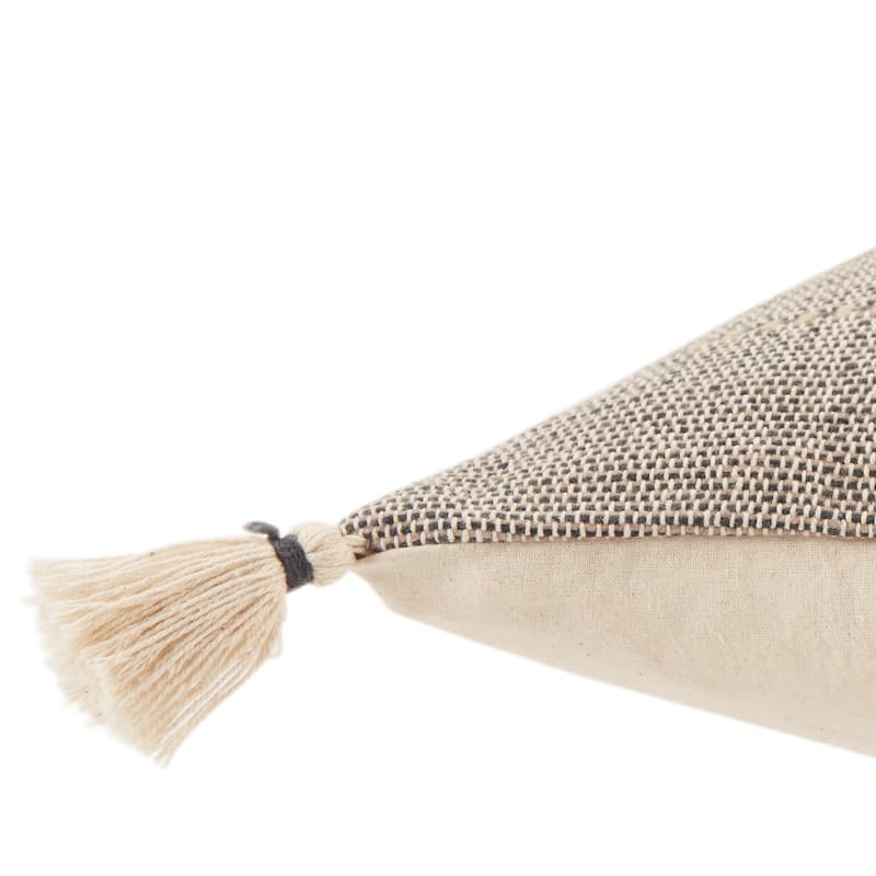Cainen Brown/ Cream Striped Throw Pillow