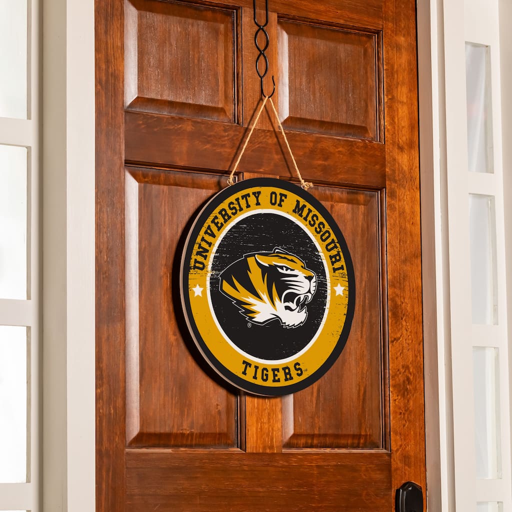 University of Missouri Wooden Door Decor Wall Sign - Multi-Color