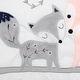 preview thumbnail 5 of 9, Lambs & Ivy Forever Friends White/Pink/Gray Woodland Fox/Owl 4-Piece Nursery Crib Baby Bedding Set