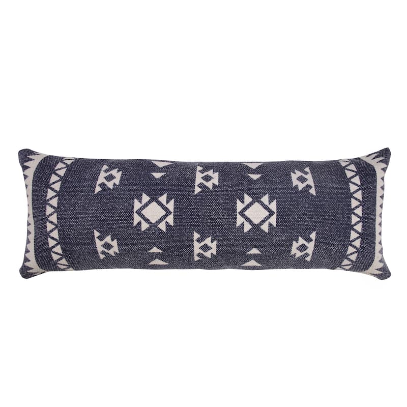 Sevita Southwestern Decorative Denim Geometric Throw Pillow