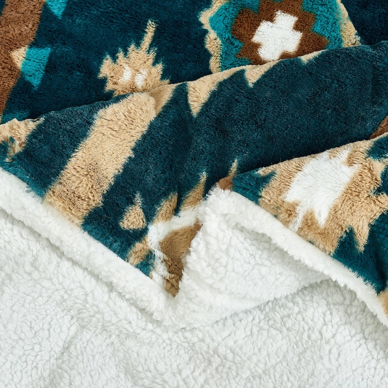 Southwest faux fur comforter