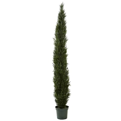 8Ft Artificial Pine Tree - Lush Greenery Decor - 96" Tall Indoor Outdoor Holiday Tree - 8ft.