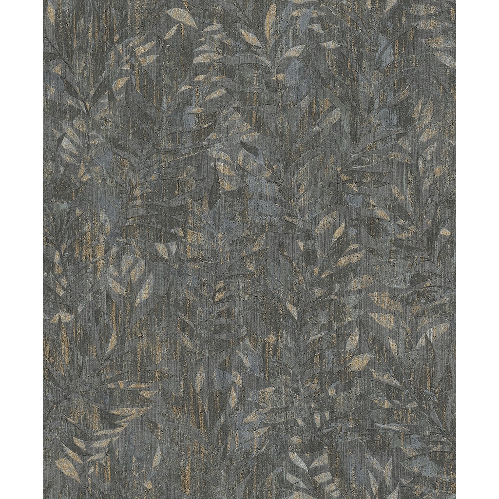 Advantage Beck Charcoal Leak Wallpaper - 20.9 x 396 x 0.025