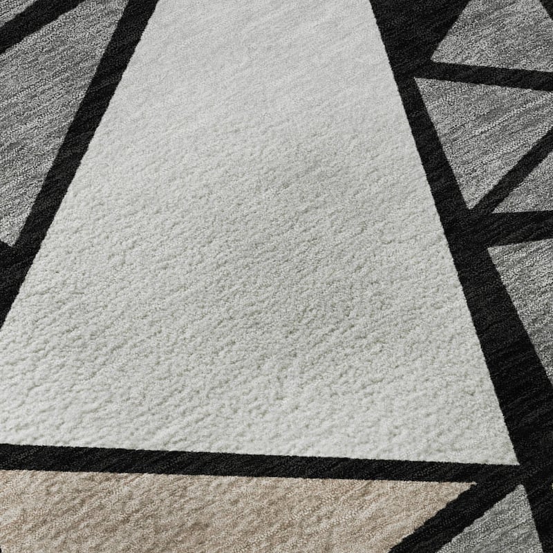 Premium Washable Super Soft Contemporary Mosaic Mayfield Rug