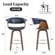 preview thumbnail 32 of 186, 26"/29" Faux Leather Swivel Bar Stools, Wood Counter Stool