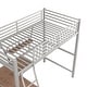preview thumbnail 10 of 10, Twin Size Loft Bed with Built-in Desk and Shelf, Sturdy Metal & MDF Frame
