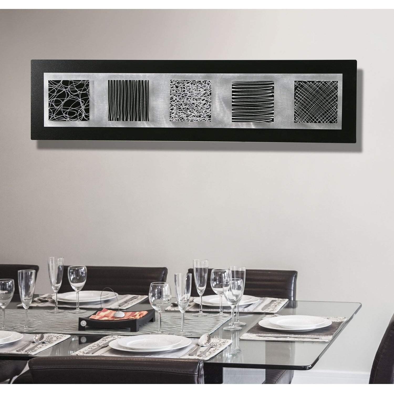 Statements2000 3D Metal Wall Art Modern Abstract Black Silver Decor by Jon  Allen - Balancing Act