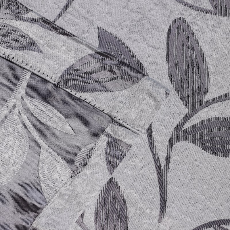 Superior Modern Bohemian Leaves Room Darkening Curtains with Grommets