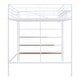 preview thumbnail 44 of 45, Metal Loft Bed with Grid Storage Guardrail and Storage Ladder