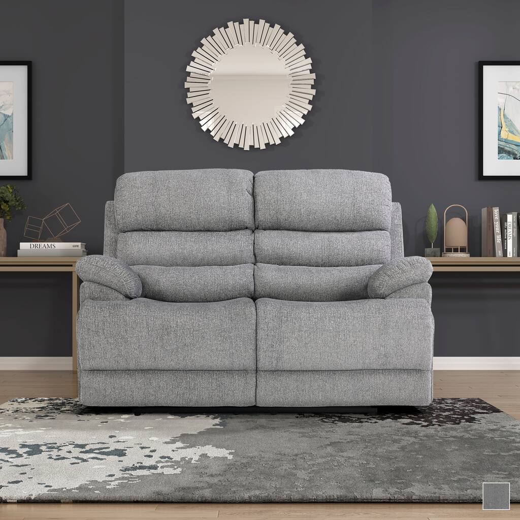Dixon Chenille Fabric Power Reclining Loveseat