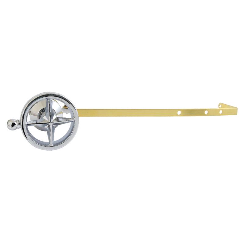 Kinston Brass Universal Front or Side Mount Toilet Tank Lever with Knurled Handle - Polished Chrome